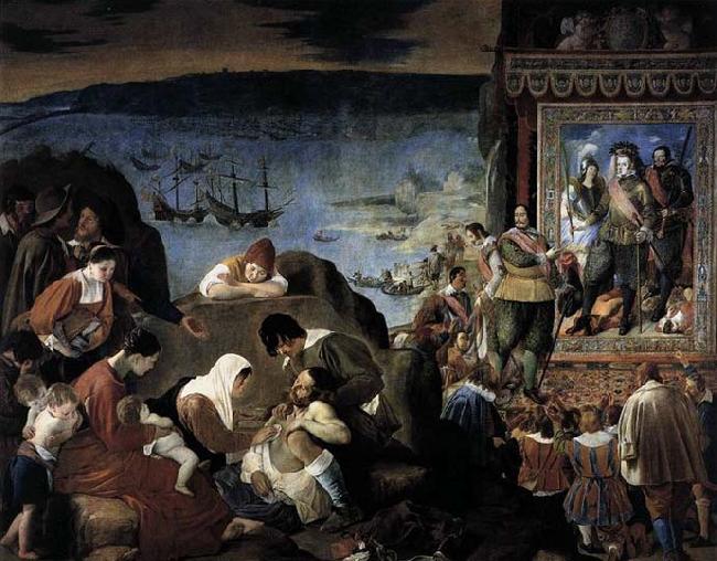 MAINO, Fray Juan Bautista The Recapture of Bahia in 1625 China oil painting art